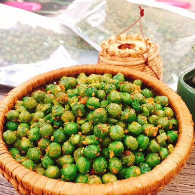 1Kg Đậu Hà Lan Sấy Giòn Tỏi Ớt Thương Hiệu SK FOOD