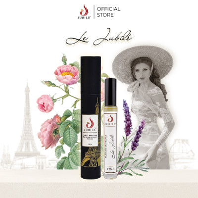 Le Jubilé - Tinh dầu nước hoa Pháp nữ Dạng lăn 12ml Thơm Lâu, Sang Trọng, Quyến Rũ