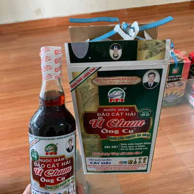 Hộp 2 chai Nước mắm Ủ Chum dành cho người ăn nhạt, dung tích 500ml/1chai