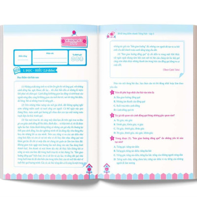 Sách - 50 Đề Tăng Điểm Nhanh Tiếng Việt Lớp 5 – Học Nhẹ Nhàng – Dễ Dàng Điểm Cao