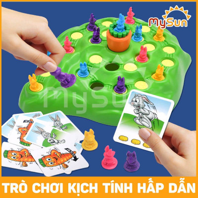 Bộ đồ trò chơi cờ cá ngựa Rùa và Thỏ phát triển trí tuệ tthông minh cho bé 3 4 5 6 tuổi.