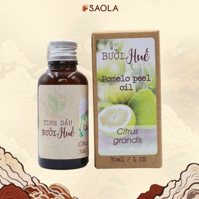Tinh dầu Bưởi Huế thương hiệu Làng Hạ 30ml (Pomelo Peel oil): Giúp chăm sóc tóc, giảm rụng tóc, xông phòng, lọc không khí - Hàng Chính Hãng