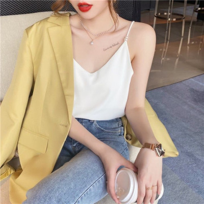 Áo 2 Dây Nữ New Design Đính Ngọc Trai Mẫu Mới, Lụa Satin Mịn Mát, Phong Cách Vintage Trẻ Trung, Áo Có Nhiều Màu Và Đủ Size AO0004