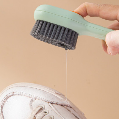 Combo Bàn Chải Vệ Sinh Giày Đa Năng Có Ngăn Đựng Xà Phòng kèm Chai xịt khử mùi chống khuẩn giày