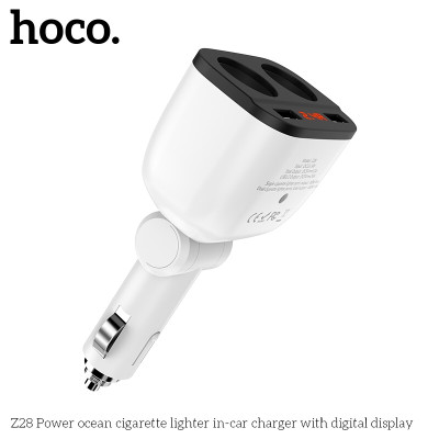 Tẩu sạc nhanh cao cấp 4 trong 1 dành cho xe hơi, xe ô tô OLAPLE UC206 plus - Hàng nhập khẩu