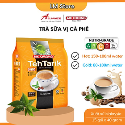 Trà Sữa Vị Cà Phê Aik Cheong Teh Tarik Combo 4 In 1 (15 Gói x 40g)