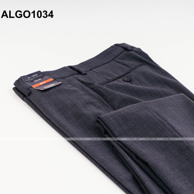 Quần Âu Nam Aligro Màu grey chất liệu cao Cấp, chuẩn Form Slimfit, Tôn Dáng màu grey ALGO1034
