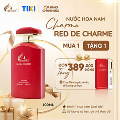 Nước Hoa Nam Charme Red De Charme 100ml Chính Hãng, Nam Tính Lịch Lãm