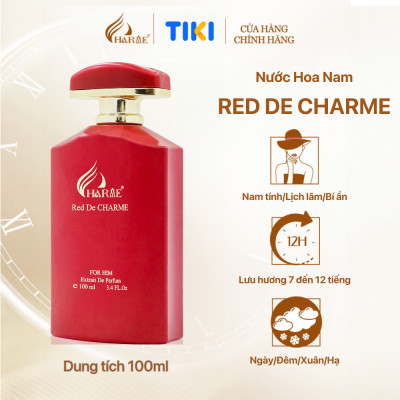 Nước Hoa Nam Charme Red De Charme 100ml Chính Hãng, Nam Tính Lịch Lãm
