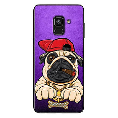 Ốp Lưng Dành Cho Samsung Galaxy A8 2018 - Pulldog Hiphop Nền Tím