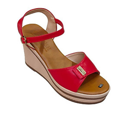 Giày Sandal Nữ Đế Xuồng HÀ NAM Da Bò Thật Thời Trang Cao Cấp 9cm DNU2141