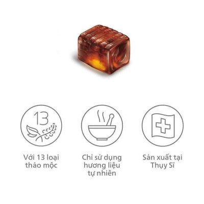 Hỗ trợ giảm đau họng Ricola Shweizer Krauterzucker chứa 13 loại thảo mộc đem đến cảm giác dịu nhẹ cổ họng và thơm mát (dạng kẹo) - OZ Slim Store