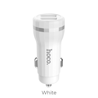 Tẩu sạc 2 cổng 2.4A trên xe hơi Hoco Z27 - Chính hãng