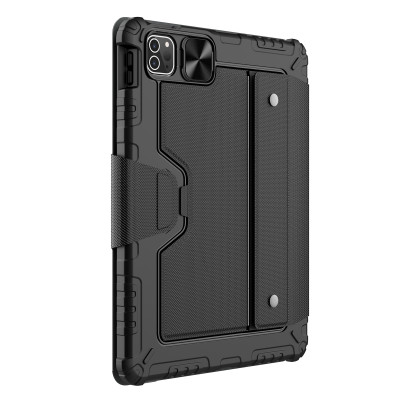 Bao Da Kèm Bàn Phím cho iPad Air 10.9 2020 / Air 4 / Air 5 / iPad Pro11 2020/2021 Nillkin Bumper Combo Case Keyboard (Có khe cắm bút Apple Pencil) - Hàng Chính Hãng