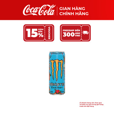 Hộp 6 Lon Nước Tăng Lực Giải Khát Monster Mix 3 vị Monster Energy, Monster Ultra Paradise, Monster Mango Loco 355ml/Lon Coca-Cola Official Store_TK