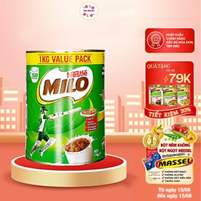 Sữa bột Nestlé Milo Australia giúp bé phát triển chiều cao và cân năng, thông minh và sáng tạo năng động vượt trội - QuaTangMe Extaste