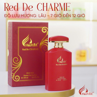 Nước Hoa Nam Charme Red De Charme 100ml Chính Hãng, Nam Tính Lịch Lãm