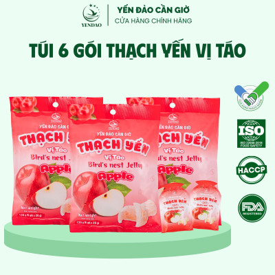 Yến Đảo - Thạch Tổ Yến Vị Táo Hương Vị Trái Cây Tươi Ngon, Dinh Dưỡng Cho Cả Gia Đình
