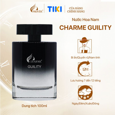 Nước Hoa Nam CHARME GUILITY 100ml Lưu Hương Lâu Lịch Lãm, Nam Tính_Nước Hoa Chính Hãng