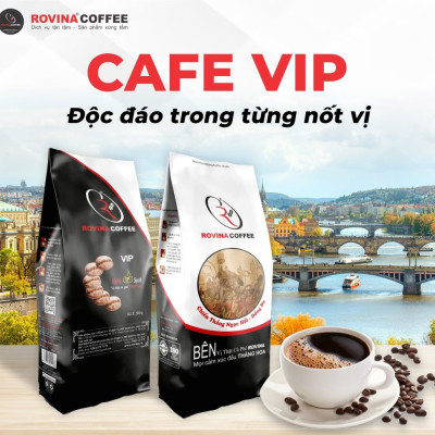 Cà Phê Rovina Vip - Pha Máy - Gói 500gr ( Nguyên Hạt) Mùi Thơm Quyến Rũ, Đậm Mang Lại Những Tách Cà Phê Tuyệt Hảo