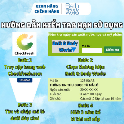 Body Mist Bath And Body Works Nam Nữ Chính Hãng Snowflakes & Cashmere, Xịt Thơm Body Toàn Thân Hương Nước Hoa 236ml