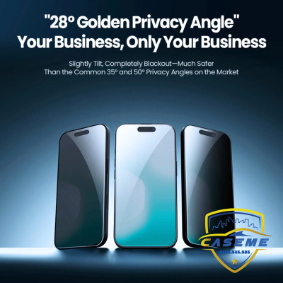 Kính cường lực chống nhìn trộm Nillkin dành cho iPhone 17, iPhone Air, iPhone 17 Pro, iPhone 17 Pro Max kèm khung trợ dán - Hàng chính hãng
