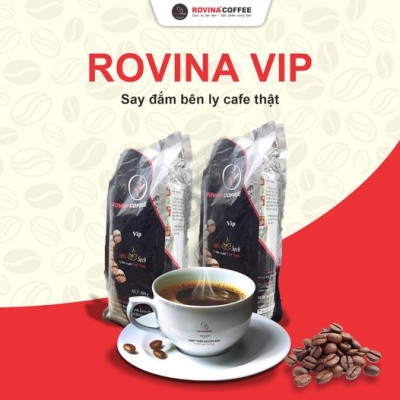 Cà Phê Rovina Vip - Pha Máy - Gói 500gr ( Nguyên Hạt) Mùi Thơm Quyến Rũ, Đậm Mang Lại Những Tách Cà Phê Tuyệt Hảo