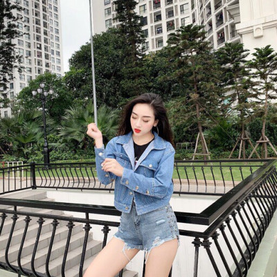 Áo khoác jeans nữ