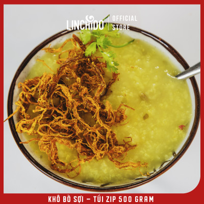 KHÔ BÒ SỢI - Tùng Phương Du Ký - Loại 500 Gram (TÚI ZIP TIỆN LỢI )