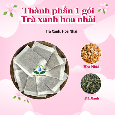Trà Xanh Hoa Nhài Hộp 30 Gói Túi Lọc Siêu Thị Thiên Nhiên