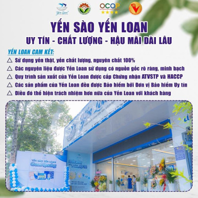 Hộp Yến Chưng Sẵn Yến Loan Gồm 4 Hũ 12G Yến Chưng Với Nhân Sâm Không Chất Bảo Quản Tốt Cho Sức Khỏe