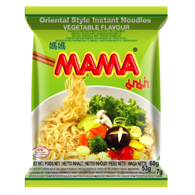 THÙNG 30 GÓI - MÌ MAMA CHAY HƯƠNG RAU CỦ 60G