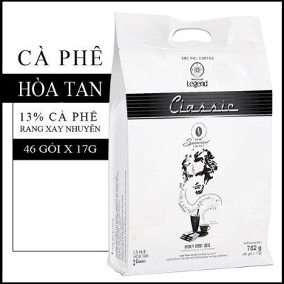 Combo 2 Cà Phê Trung Nguyên Legend Classic Hòa Tan – Bịch 50 Gói – Cà Phê Sữa Đậm Đà, Chuẩn Gu Việt