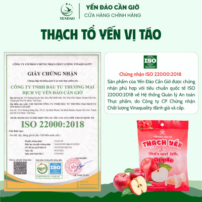 Yến Đảo - Thạch Tổ Yến Vị Táo Hương Vị Trái Cây Tươi Ngon, Dinh Dưỡng Cho Cả Gia Đình