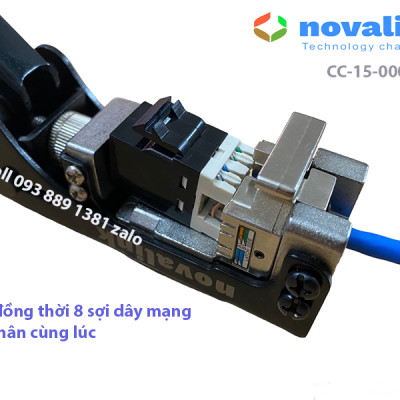 Kìm bấm nhân mạng 8 sợi Novalink CC-15-00061, bấm 1 lần 8 sợi dây mạng cùng lúc, dùng cho nhân mạng Commscope, hàng nhập khẩu chính hãng