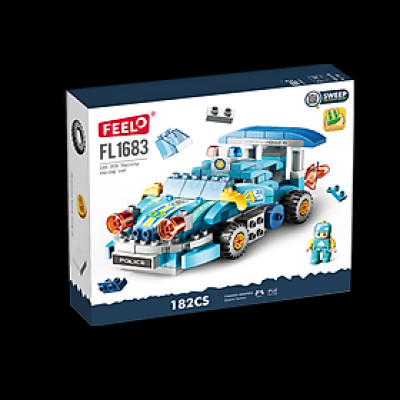 FEELO - 1183 - Lắp Ráp Xe đua biến hình (182 Chi Tiết)