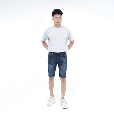 Quần Short Jeans Nam Cao Cấp HUNTER X-RAYS Form Slimfit Thun Màu Xanh Nam Tính S61
