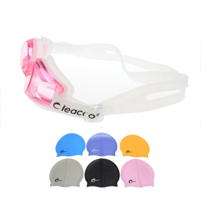 Kính bơi chống sương mờ, chống UV Cleacco, dây đeo được làm 100% silicone mềm mại, thoải mái, thiết kế không trơn trượt, độ co giãn và độ bền thách thức thời gian, dành cho vận động viên chuyên nghiệp hoặc người thích người đi bơi hằng ngày. Tặng nón bơi
