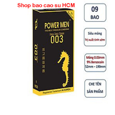 Bao cao su Power men Hương dâu -kéo dài thời gian (h9s)