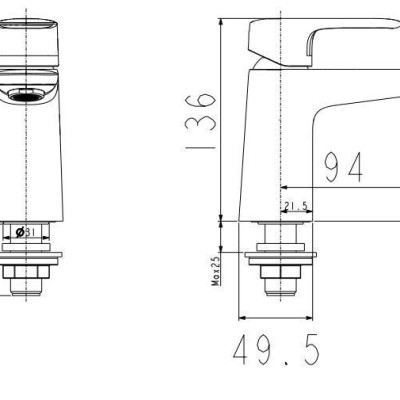 Vòi lavabo lạnh WF-1M06 (FFASM106) Loven -hàng chính hãng American Standard