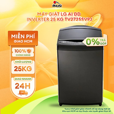 TV2725SV9J - Máy giặt LG AI DD Inverter 25 kg TV2725SV9J - Hàng Chính Hãng - Chỉ Giao Hồ Chí Minh