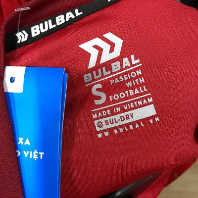 Hàng Bulbal đỎ cao cấp Bộ quần áo thể thao bóng đá mùa hè 2022