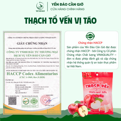 Yến Đảo - Thạch Tổ Yến Vị Táo Hương Vị Trái Cây Tươi Ngon, Dinh Dưỡng Cho Cả Gia Đình