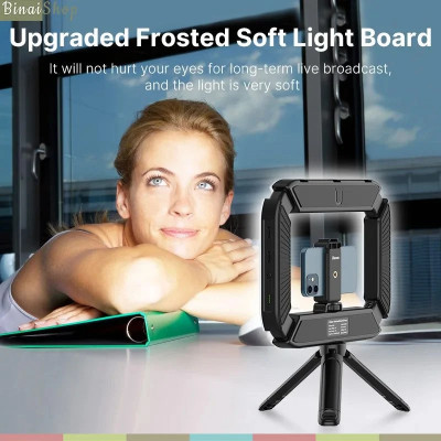 Ulanzi U200 - Đèn Led Ring Light Sạc Tích Hợp Dành Cho Điện Thoại, Máy Ảnh, GoPro, Công Suất 20W - Hàng chính hãng