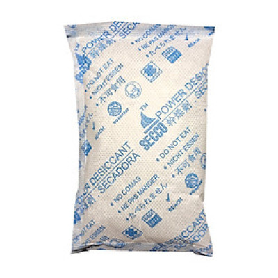 Gói hút ẩm Secco silica gel 100gr - 1kg(10 gói) - bảo quản thiết bị điện tử, máy ảnh không ẩm móc - Chính hãng - Vải trắng - Chữ to xanh 2 mặt.
