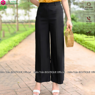 Quần ống rộng nữ Hiền Trần BOUTIQUE siêu xinh, mặc chân dài như siêu mẫu