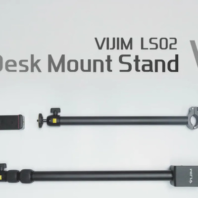 Vijim LS02 - Chân Đế Kẹp Kèm Tay Cầm Hỗ Trợ Cho Quay Youtube, Review, Làm Đẹp- Hàng chính hãng