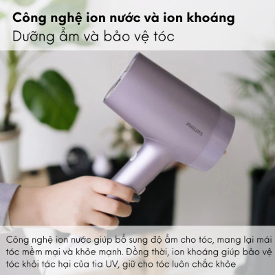 Máy sấy tóc ion PHILIPS 1800W BHD720 | Hàng Chính Hãng