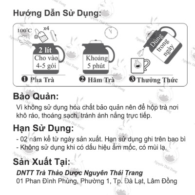 Combo 3 Hộp Trà Gừng (Hộp 20 Túi Lọc X 2gr)- Nguyên Thái Trang – Thảo Dược Thiên Nhiên – Tốt Cho Sức Khỏe