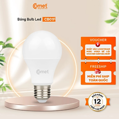Bóng đèn Led Bulb Comet CB01F0096 công suất 9W ánh sáng trắng